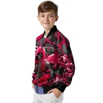 personalized houston rockets skull horde red bomber jacket best selling