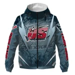 personalized houston texans us rock star blue windbreaker jacket best selling