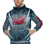 personalized houston texans us rock star blue windbreaker jacket best selling