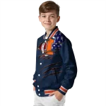 personalized illinois fighting illini usa flag claws blue varsity jacket best selling