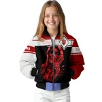 personalized indiana hoosiers reaper hands red black bomber jacket best selling