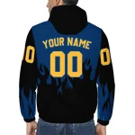 personalized indiana pacers flame trim blue black windbreaker jacket best selling