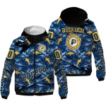 personalized indiana pacers shark art blue windbreaker jacket best selling