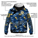 personalized indiana pacers shark art blue windbreaker jacket best selling