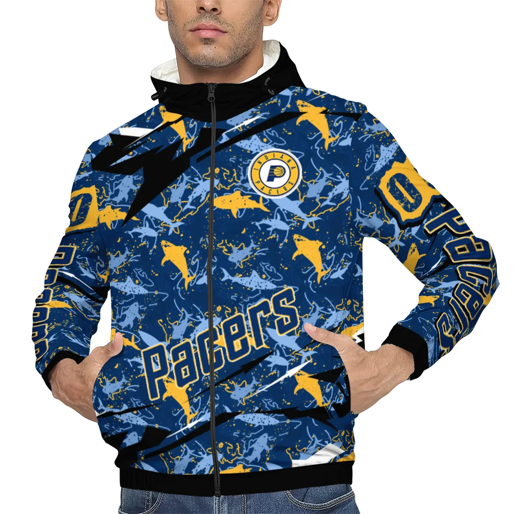 personalized indiana pacers shark art blue windbreaker jacket top rated personalized indiana pacers shark art blue windbreaker jacket top rated