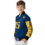 personalized indiana pacers team patch blue bomber jacket best selling