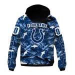 personalized indianapolis colts shark art blue windbreaker jacket best selling