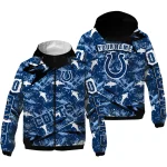 personalized indianapolis colts shark art blue windbreaker jacket best selling