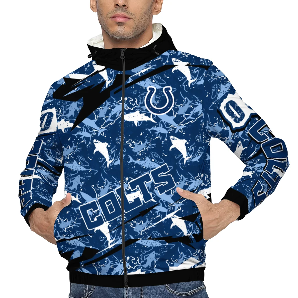 personalized indianapolis colts shark art blue windbreaker jacket top rated personalized indianapolis colts shark art blue windbreaker jacket top rated
