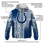 personalized indianapolis colts tribal swirls blue windbreaker jacket best selling