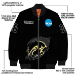 personalized iowa hawkeyes claw mark black bomber jacket best selling