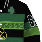 personalized iowa hawkeyes clover green lines green black varsity jacket best selling
