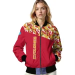 personalized iowa state cyclones camouflage splash red bomber jacket best selling