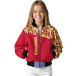 personalized iowa state cyclones camouflage splash red bomber jacket best selling