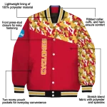 personalized iowa state cyclones camouflage splash red varsity jacket best selling