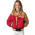 personalized iowa state cyclones camouflage splash red varsity jacket best selling