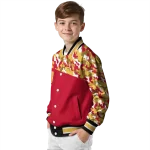personalized iowa state cyclones camouflage splash red varsity jacket best selling