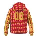 personalized iowa state cyclones lightning strike grid red windbreaker jacket best selling