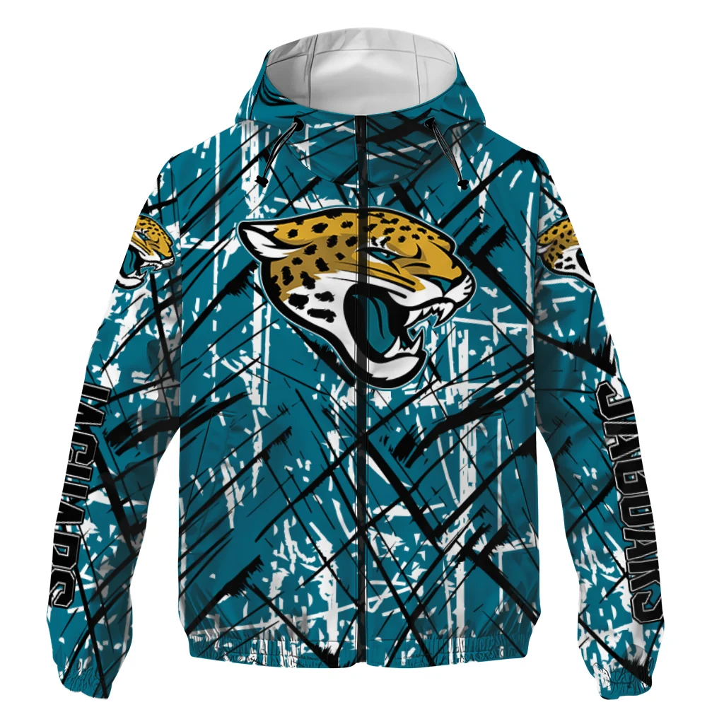 personalized jacksonville jaguars brushstroke pattern teal windbreaker jacket best selling personalized jacksonville jaguars brushstroke pattern teal windbreaker jacket best selling