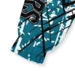 personalized jacksonville jaguars brushstroke pattern teal windbreaker jacket best selling