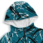 personalized jacksonville jaguars brushstroke pattern teal windbreaker jacket best selling