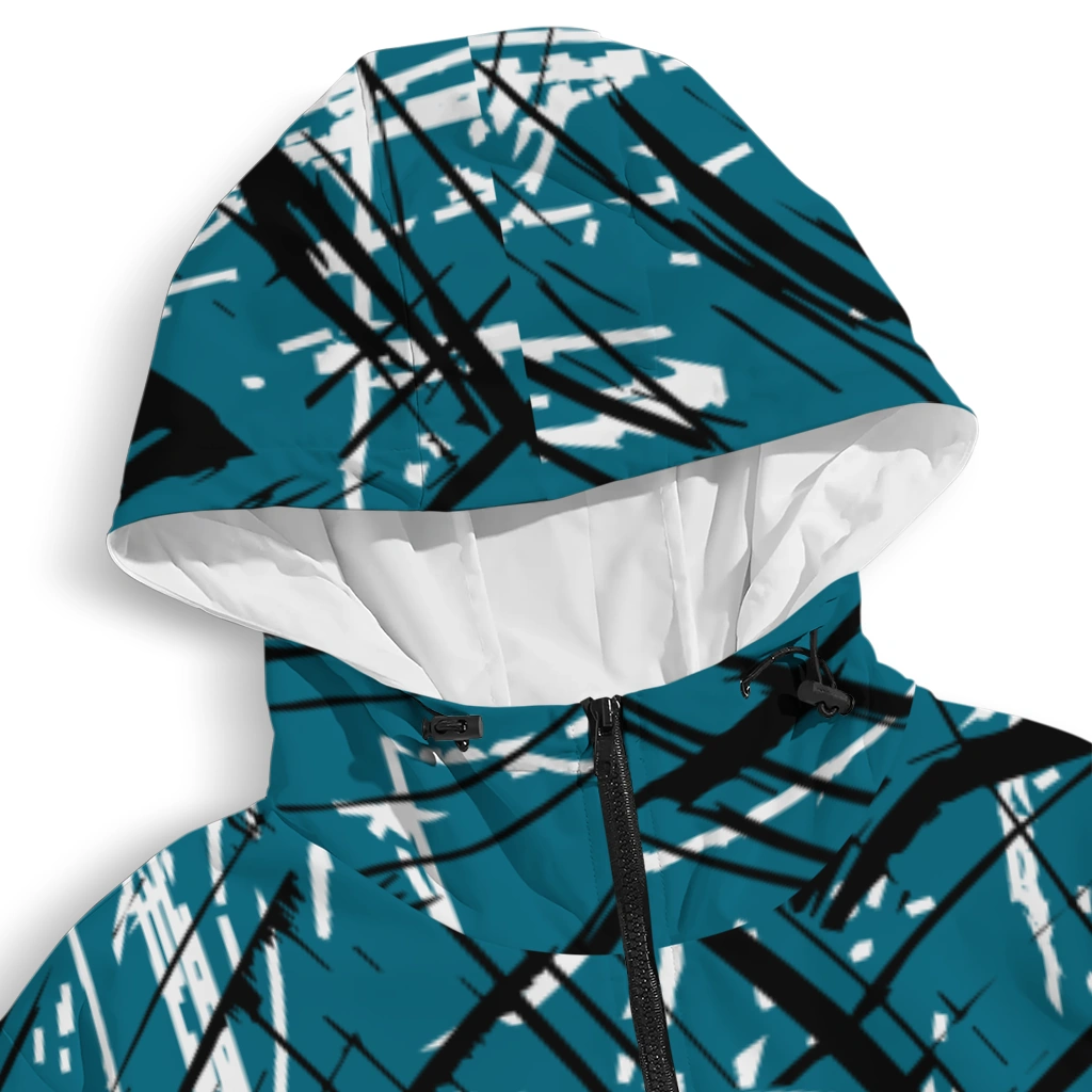 personalized jacksonville jaguars brushstroke pattern teal windbreaker jacket premium grade personalized jacksonville jaguars brushstroke pattern teal windbreaker jacket premium grade
