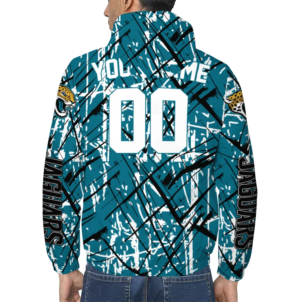 personalized jacksonville jaguars brushstroke pattern teal windbreaker jacket trendy personalized jacksonville jaguars brushstroke pattern teal windbreaker jacket trendy