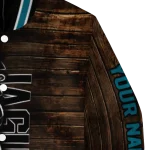 personalized jacksonville jaguars flag wood brown varsity jacket best selling