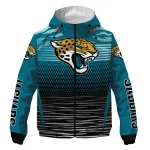 personalized jacksonville jaguars pattern layers teal windbreaker jacket best selling