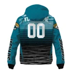 personalized jacksonville jaguars pattern layers teal windbreaker jacket best selling