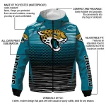 personalized jacksonville jaguars pattern layers teal windbreaker jacket best selling