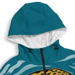 personalized jacksonville jaguars pattern layers teal windbreaker jacket best selling