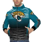 personalized jacksonville jaguars pattern layers teal windbreaker jacket best selling