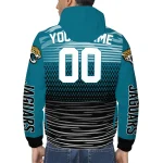 personalized jacksonville jaguars pattern layers teal windbreaker jacket best selling