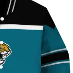 personalized jacksonville jaguars stripe statement teal black varsity jacket best selling