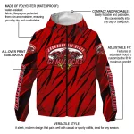personalized jacksonville state gamecocks abstract streaks red windbreaker jacket best selling