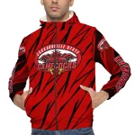 personalized jacksonville state gamecocks abstract streaks red windbreaker jacket best selling