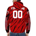 personalized jacksonville state gamecocks abstract streaks red windbreaker jacket best selling