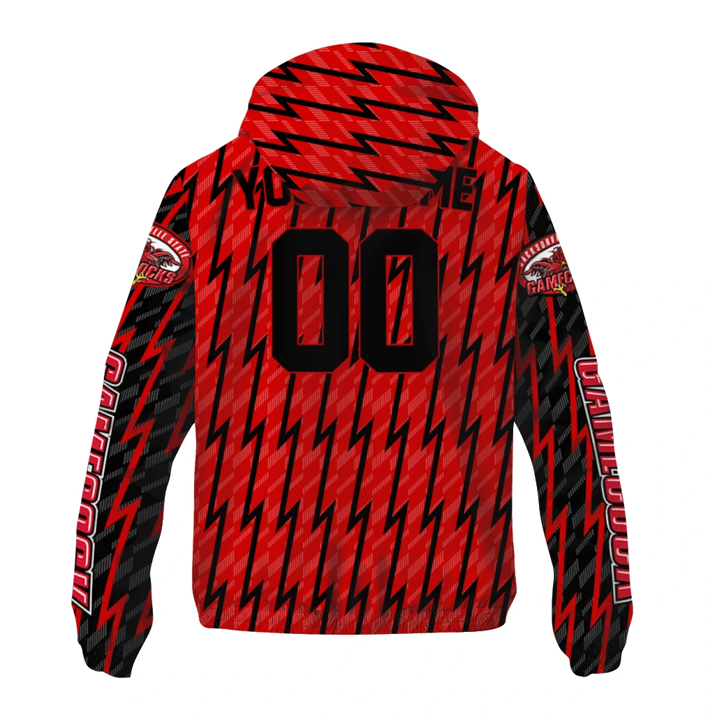 personalized jacksonville state gamecocks lightning strike grid red windbreaker jacket fashion forward personalized jacksonville state gamecocks lightning strike grid red windbreaker jacket fashion forward