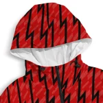 personalized jacksonville state gamecocks lightning strike grid red windbreaker jacket best selling