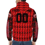 personalized jacksonville state gamecocks lightning strike grid red windbreaker jacket best selling