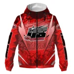 personalized jacksonville state gamecocks us rock star red windbreaker jacket best selling