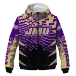 personalized james madison dukes brick motion purple black windbreaker jacket best selling