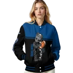 personalized kansas city royals groot football royal blue black varsity jacket best selling