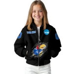 personalized kansas jayhawks claw shred black bomber jacket best selling