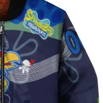 personalized kansas jayhawks spongebob playtime blue bomber jacket best selling