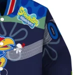 personalized kansas jayhawks spongebob playtime blue varsity jacket best selling