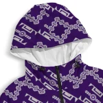 personalized kansas state wildcats trellis mesh purple windbreaker jacket best selling