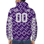 personalized kansas state wildcats trellis mesh purple windbreaker jacket best selling