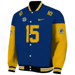 personalized kent state golden flashes team patch navy blue varsity jacket best selling